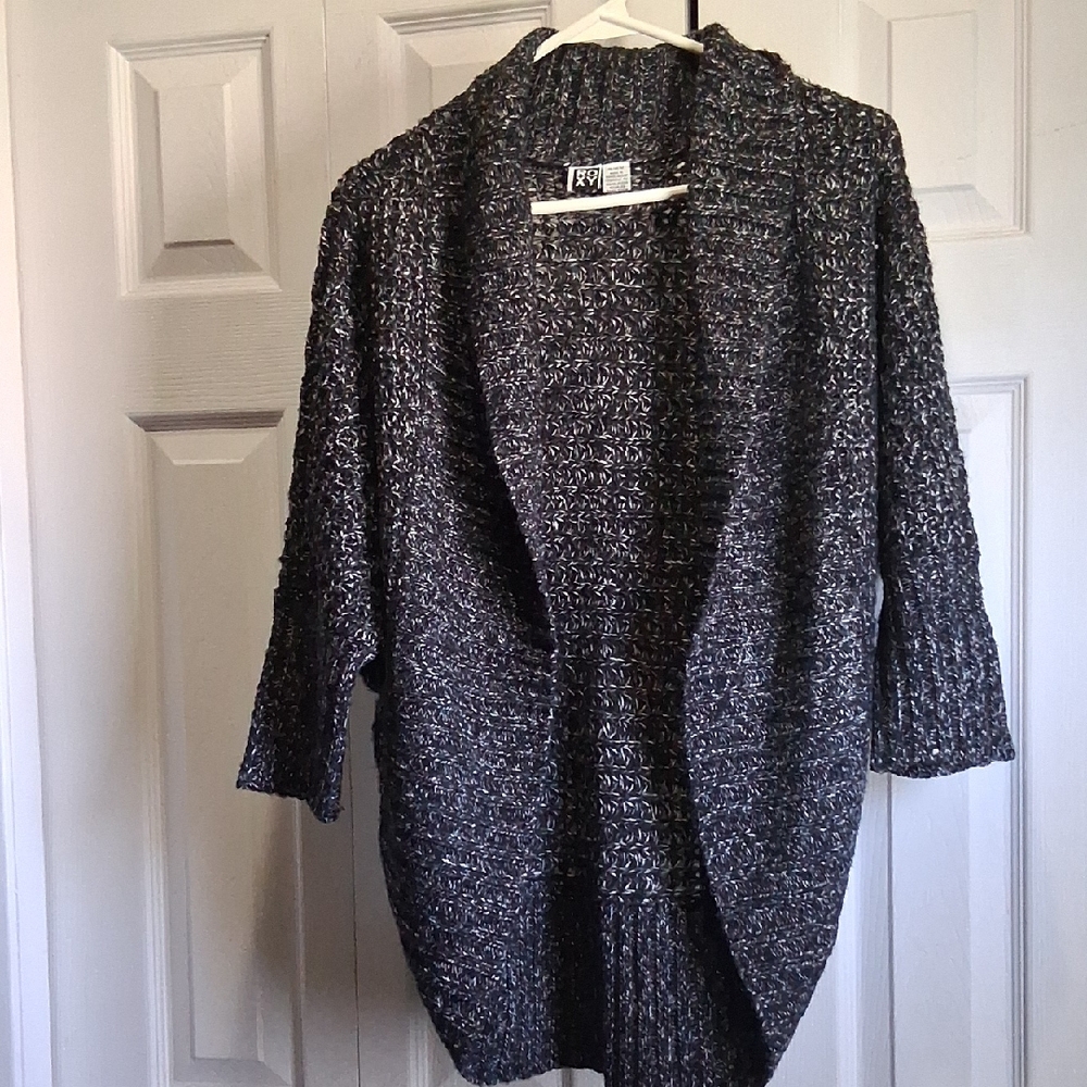 Roxy Black and Gray Cardigan Sweaters